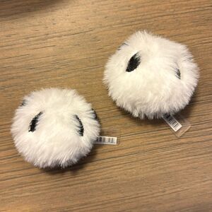 Pair of Panda Puff Ball Crocs Jibbitz NWT